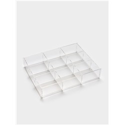 Подставка для украшений на 9 ячеек, 20.3×15.4×3.8 оргстекло 2 мм