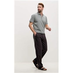 Брюки лен F511-0851 d.grey