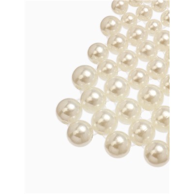 Колье-чокер жемчуг «Богема. Россыпь», белое, d=8/10/12