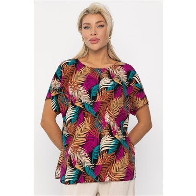 Блуза Кармен (желто-розовая) Б13723-30М