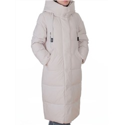 A8356 BEIGE Пальто зимнее женское (200 гр. холлофайбер)