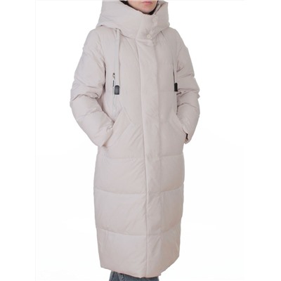 A8356 BEIGE Пальто зимнее женское (200 гр. холлофайбер)
