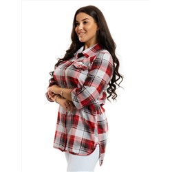 445 Туника "Красная клетка"