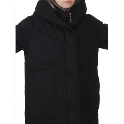 8836 BLACK Пальто зимнее женское (150 гр. холлофайбер)