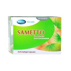 Для мужского здоровья Mega We Care Sametto 3x10 капсул