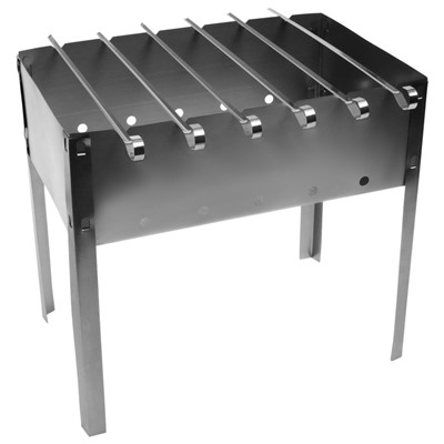 Мангал maclay "Эконом", 6 шампуров, 40×25×40 см, металлический, разборный