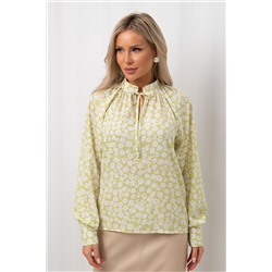Блузка цвета лайм с цветочным принтом Челси №10