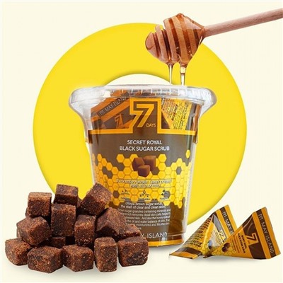 Скраб с черным сахаром в пирамидках May Island 7 Days Secret Royal Black Sugar Scrub 12 x 5 gКорейская косметика по оптовым ценам. Популярные бренды Корейской косметалогии в интернет магазине ooptom.ru.