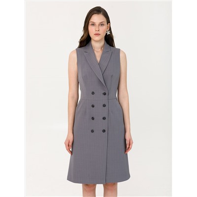 Платье тёмно-серое без рукавов