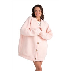 Кардиган ДЛИННЫЙ ТЕДДИ цвет Пудра