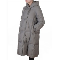 3065 GRAY Пальто пуховое зимнее женское (утиный пух)
