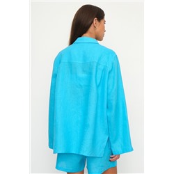 Рубашка короткая  S021_Cerulean Blue/Голубой