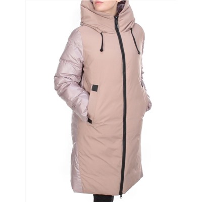 2235 PINK POWDER Пальто женское зимнее AKIDSEFRS (200 гр. холлофайбера)