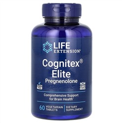 Life Extension, Прегненолон Elite Cognitex, 60 вегетарианских таблеток
