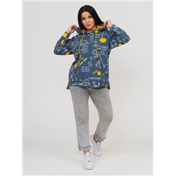 884 Туника "оранжевые смайлики"