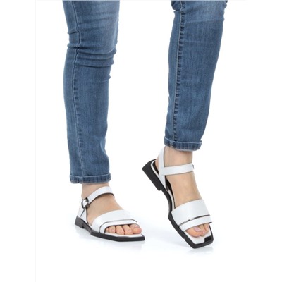 08-PEY183-1 WHITE Босоножки женские (натуральная кожа)