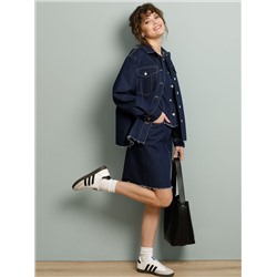 Юбка джинсовая синяя