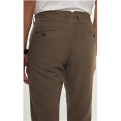 Брюки лен F211-0854 l.brown