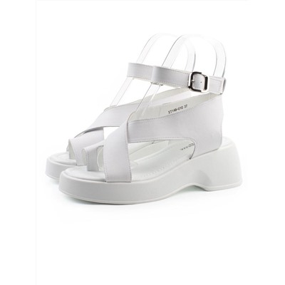 08-XT148-010 WHITE Босоножки женские (натуральная кожа)