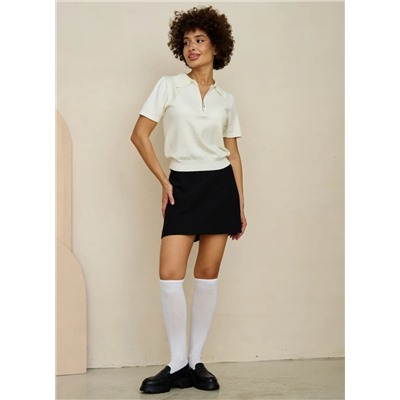 Джемпер-поло (вязаный трикотаж)