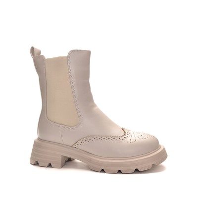 998 Fashion A9489-МП/Z Ботинки женские молочн иск кожа, подклад нат шерсть