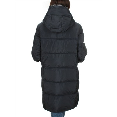 2122 DK.BLUE Пальто зимнее женское (200 гр .холлофайбер)
