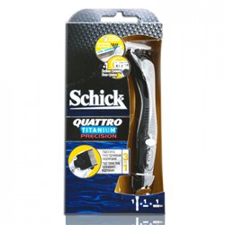 Станок Schick QUTTRO Titanium FREESTYLE 3в1 (Тример + 1 кассета)