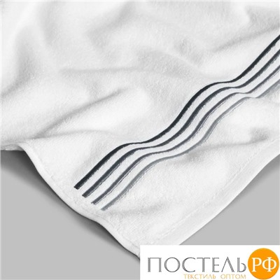 TOGAS ЛИНАРИ бел-сер Полотенце 40х60, 100% хлопок, 550 г/м2