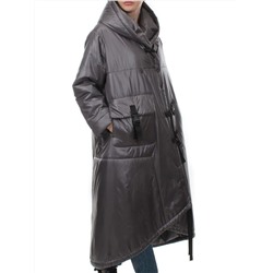 BM220 DK.GRAY Пальто зимнее облегченное женское (120 гр. холлофайбер)