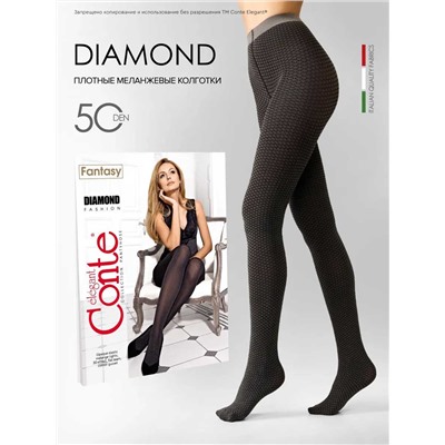 Conte Diamond, фантазийные колготки из микрофибры