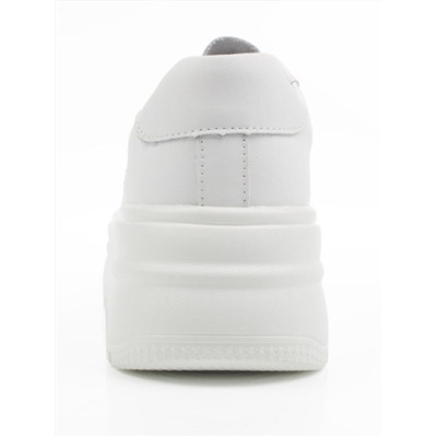 03-YH326-1 WHITE Полуботинки спортивные женские (натуральная кожа)