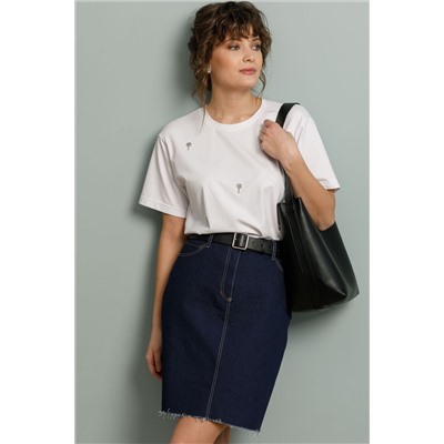 Юбка джинсовая синяя