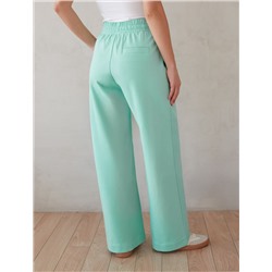 Прямые брюки из тонкого премиального футера с эластаном