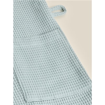Халат вафельный женский SL HOME: Basic «Аззура», хлопок 100%, бирюзовый