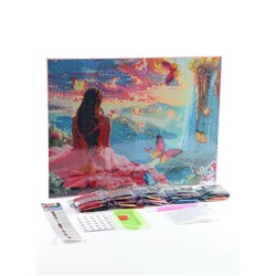 Алмазная мозаика с полным заполнением на холсте с подрамником «Водопады», 30×40 см