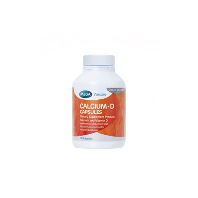 Жидкий кальций с витамином D3 для укрепления костей от MEGA We care Calcium-D 90 Capsules