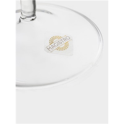 Бокал Magistro «Forma. Глобус», 350 мл 9×13.5 см, стекло, прозрачный