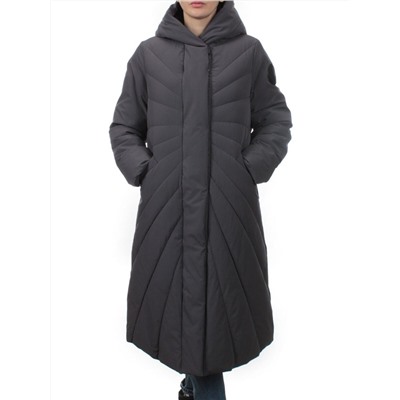 H265 DK.GRAY Пальто зимнее облегченное женское (150 гр. холлофайбер)