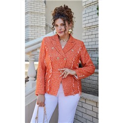 Жакет Vittoria Queen 22503 меланж-оранжевый