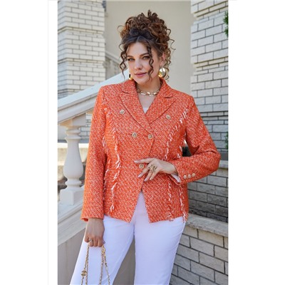 Жакет Vittoria Queen 22503 меланж-оранжевый