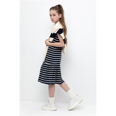 Сарафан индиго, полоска к396 Crockid