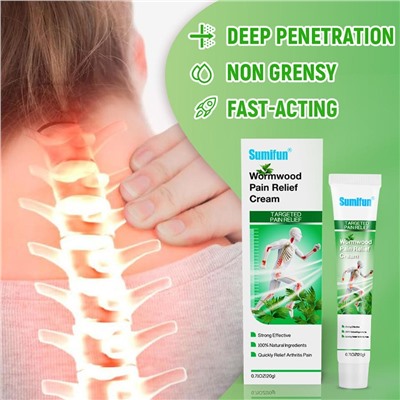 Крем от боли в суставах, ушибах, растяжениях Sumifun Wormwood Pain Relief Cream 20 g