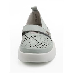 03-YG496-3 LT. GREEN Полуботинки летние женские (натуральная кожа)