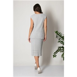 Юбка И 014 дл/св.серый