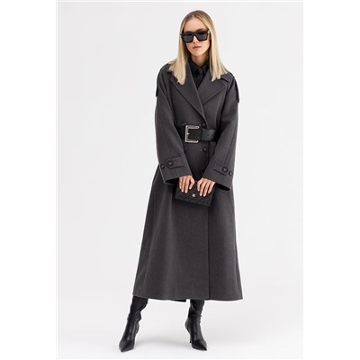Пальто женское серый