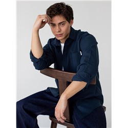 06601 Рубашка мужская синий