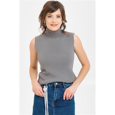 Водолазка тёмно-серая без рукавов