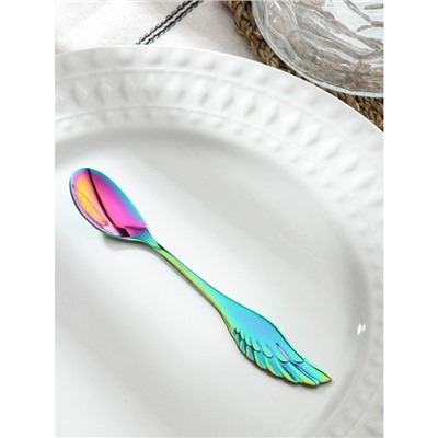 Ложка чайная Magistro Wings, длина 14 см, нержавеющая сталь, хамелеон