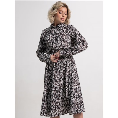 Платье Морена (серо-белое) П15010-45М