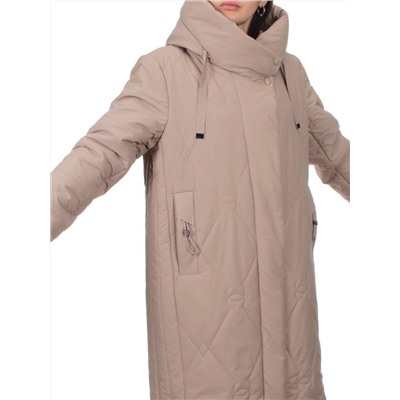1119 DK. BEIGE Пальто зимнее облегченное женское (холлофайбер 150 гр.)